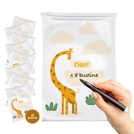 Baby Bags for Newborns Pack of 8 - Baby First Equipment for Newborns Hospital, Garment Bag for Children, Gifts for Birth - Changing Table Baby Organiser (25 x 35 cm)