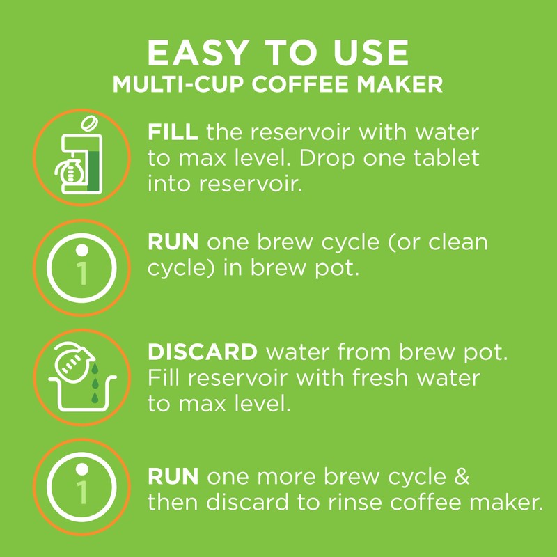 Affresh Coffee Maker Cleaner, Works with Multi-cup and Single-serve Brewers,