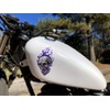 Flaming Skull Motorcycle Tank Fender Fork Decals 6 pc Set