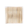 LannuMet 100pcs Mini Bamboo Forks 3.5 Inch Disposable Fork Tiny