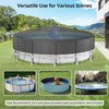 Binecer 24 Ft Round Pool Cover with Reflective Strips, Swimming