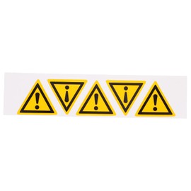 Healeved 5 Pcs Danger Exclamation Mark Stickers Exclamation Mark Warning Sign Exclamation Mark Signs Car