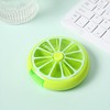 Nutrient pill case rotating lime pill bottle for a week bulkhead 4ea