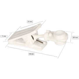 KOTARBAU® Curtain Clips for Ceiling Rails for Curtains Set of 100 Curtain Roll Ring