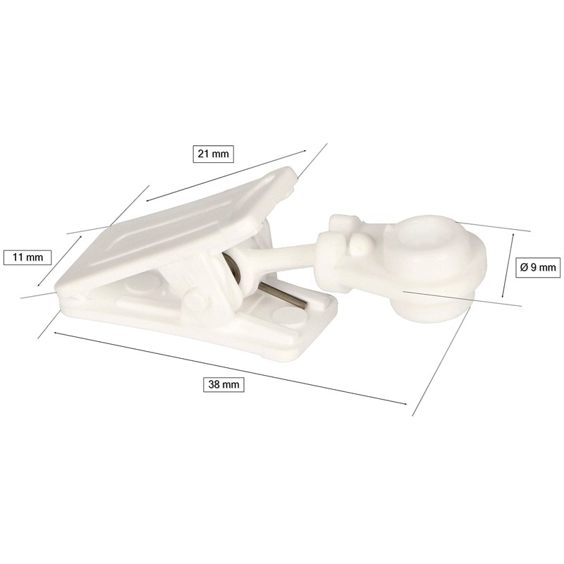 KOTARBAU® Curtain Clips for Ceiling Rails for Curtains Set of