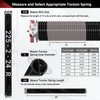 Garage Door Spring 0.225 x 2” x 24” (Pair), 18000