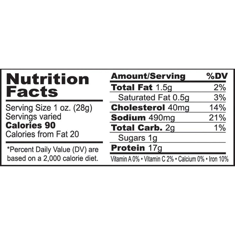 Buffalo Bills Cajun Western Cut Big Slab Beef Jerky (15