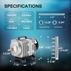 VIVOSUN Commercial Air Pump 634GPH, 25W, 40L/min 6 Outlet for