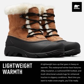 SOREL Women's Snow Angel Boot - Rootbeer - 8
