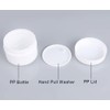 3 x 250ml 8.3oz White Cosmetic Plastic Container, Refillable Empty