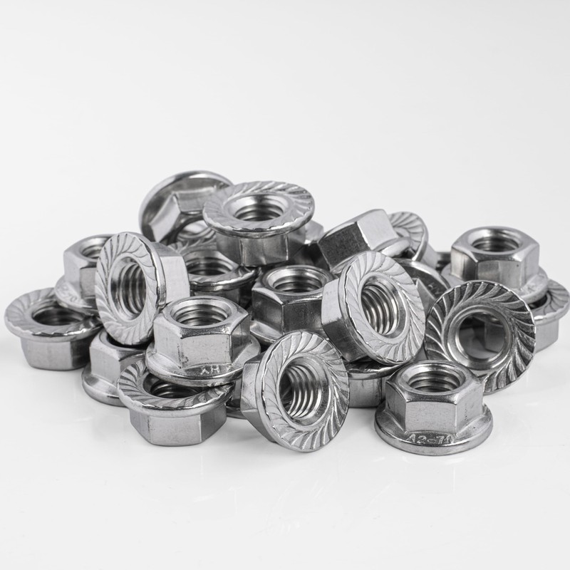 Topnorm24 - Flange Nut with Locking Toothing DIN 6923 Stainless