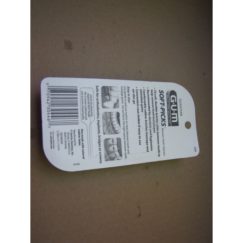 GUM SOFT PICKS ORIGINAL ON THE GO CASE 80 CT