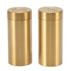 2Pcs Gold Spice Jar Stainless Steel Rustproof Screw Open Top