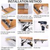 Folding Shelf Brackets, Heavy Duty Stainless Steel Collapsible DIY Wall