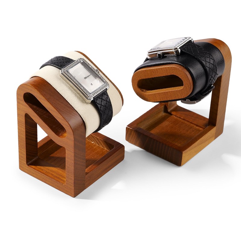 Papten SM23503 Single Watch Stand, Wooden Display, Storage, Photography, Luxury,