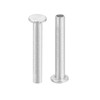 QUARKZMAN 50pcs Half Hollow Rivets 2.5mm x 16mm Aluminum Flat
