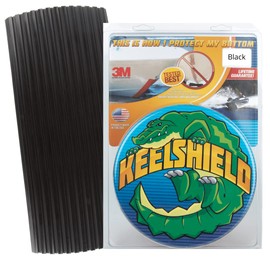 Gator Guards KeelShield Keel Guard 4 ft Black - Boat Keel Protection Strip for Fiberglass and Most Aluminum Hulls - 5 in Wide Urethane - Easy DIY Install - 3M Adhesive - Made in USA