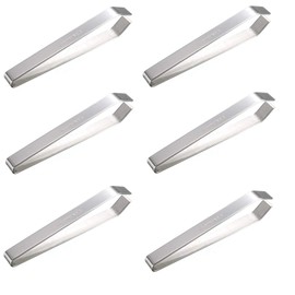 6x Wilofa Stainless Steel Flat Tip Flat Edge Eyebrow Tweezer Hair Removal Face Hair