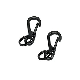 Vi Vante Camera Quick Release Set for Cameras w/ Round Strap lugs Titanium Rings (Black) Blackout