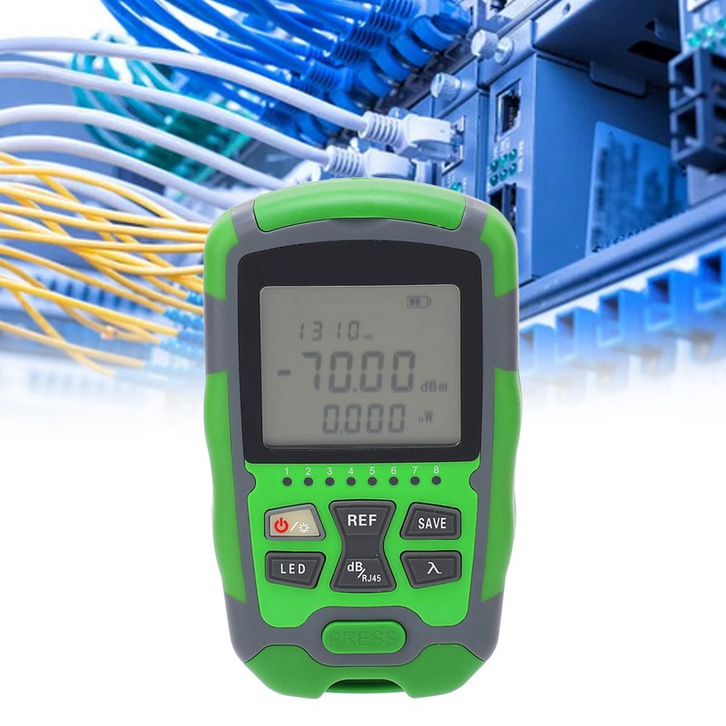 Optical Fiber Power Meter ‑70~+10dbm Digital Display Optic Cable Tester