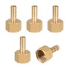sourcing map Brass Hose Barb Fitting Connector, 6mm Barb G1/4