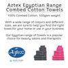 aztex Egyptian Range, 100% Cotton Towels - Bath Towel, Black