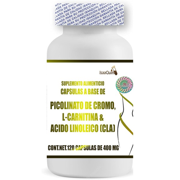 IsaaQuim Picolinato de Cromo con L-Carnitina y cido Linoleico (CLA)