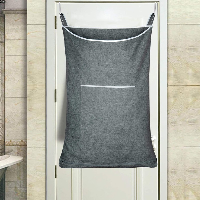 Space Saving Laundry Organizer -AUMA Over The Door Hanging Laundry