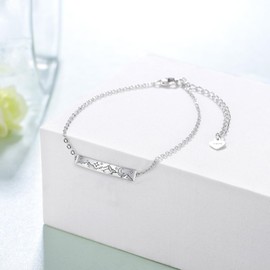 Cujiesp Dont Let The Hard Days Win Bracelet 925 Sterling Silver Inspirational Bracelets Motivational Bracelets Jewelry Gifts for Hard Times Women