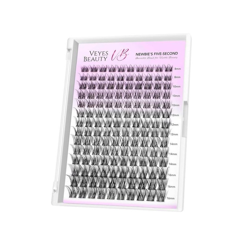Beyes Beauty 베예스뷰티 속눈썹 셀프 얇고 클러스터 밴드 16MM 트레이