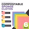 ecoLiving Compostable Sponge Cleaning Cloths - Dishcloth - Eco Friendly
