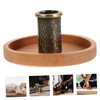 Levemolo Natural Aromatherapy Moxa Stick Holder Wooden Base Tray Secure