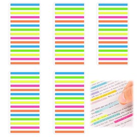 Sticky Notes, Ultra Fine Notes, 5 Pieces, Sticky Notes, Film, Durable, Practical, Various Colors (Color pp Cards)
