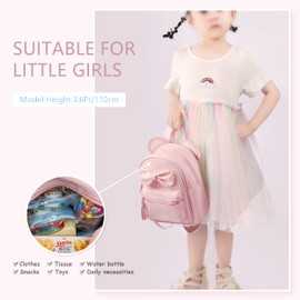 VOLGANIK ROCK Cute Mini Backpack for Girls Mouse Ear Bowknot Backpack for Girl Small Backpacks for Women Toddler Backpack Cute Accessories for Girls Small Travel Bag