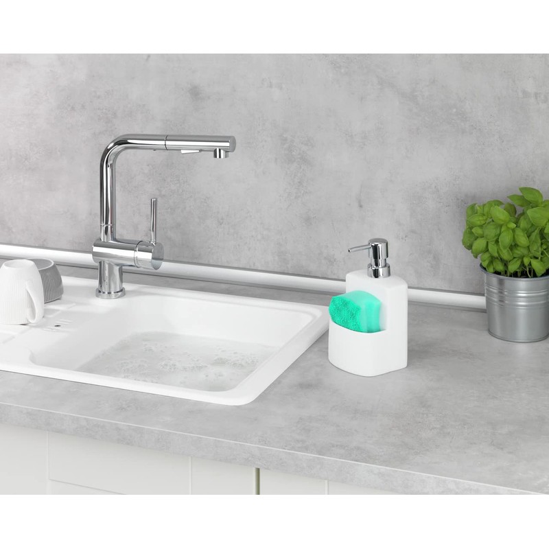 Wenko 3620115100 Washingup Liquid Dispenser True Colours Festival White SoftTouch
