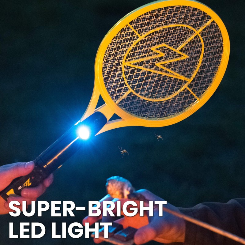 ZAP iT! Electric Fly Swatter Racket & Mosquito Zapper with