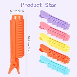 12Pcs Hair Volumizing Curling Roller Fluffy Hair Clip,Hair Curler Instant Curly Hair Root Clip,Hair Volumizing Roller Hair Root Clip,Volumizing Hair Root Roller,Volume Hair Roller for Hair Root Lift
