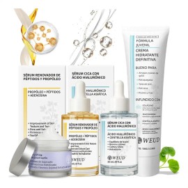 Kit Reafirmante Hidratante Facial, Cuello, Sérum Y Crema