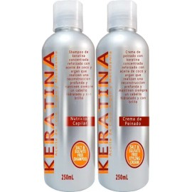 Shampoo Y Crema Peinado Queratina 250ml