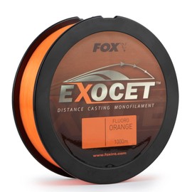 Fox Exocet Fluoro Orange Mono - 1000 m Monofilament Carp Line, Diameter/Load Capacity: 0.30 mm / 6.5 kg / 14 lbs