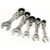 Dunnet Tools Flexi Ratchet Wrench Stubby Metric 5 Pieces Automotive