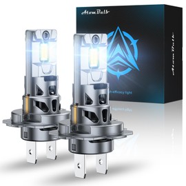 AtomBulb H7 Bulbs, 40000LM 6500K Cool White, 1:1 Mini Size, 1000% Super Bighter H7 Light Bulb with 80000H Lifespan, 1 Min Plug-N-Play, IP68 Waterproof Non-polarity, Pack of 2