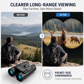 Compact Folding Binoculars for Outdoor Viewing – FMC Optics for Birdwatching, Sports, Camping & Travel