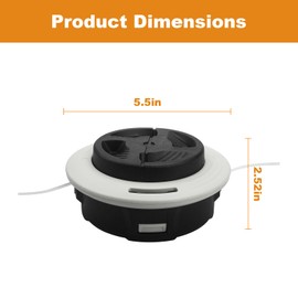 AAAQQ C26-2 Dual Line Trimmer Head 4002 710 2169 for stihl FS55 FS55R FS56 FS56RC FS70 FS70R FS80 FS85 FS90 FS90R FS91 FS94 FS250 FS240 FS131R FS131 FS120 FS110, String Trimmer Weed Eater Head