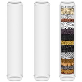 CHNPOFNT Shower Head Filter is compatible with MEKO shower head handheld filter system and can remove heavy metals and chlorine. (3 pieces)