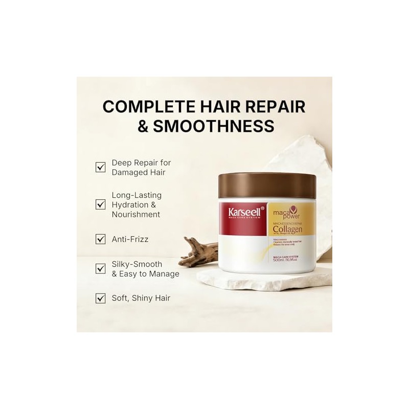 Karseell Mascarilla Capilar Con Colágeno, 500 ml