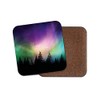 1 x Aurora Borealis Drinks Coaster - Forest Northern Lights