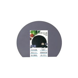 Round Cutting Board, Elastomer, D Type, 99.9% Antibacterial x Heat Resistant x Double-Sided Usable (Beige, S)