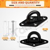 Tanstic Pack of 4 M5 Stainless Steel Pad Eye Plate,