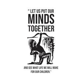 Nursery Let us Put Our Minds Together Inspirational Family Quote Vinyl Wall Design Wall Art Sticker Designs Vinyl Stickers for Home House Walls Rooms Windows Bedroom Decoration Size (14x14 inch)